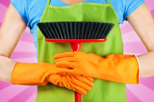 Professional office cleaning in Brent reception area
