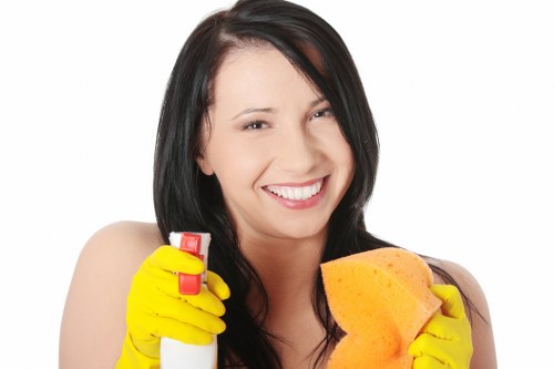 Office cleaners in Brent maintaining a tidy workplace
